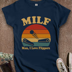 Printify T-Shirt S / Navy MILF Women's T-Shirt