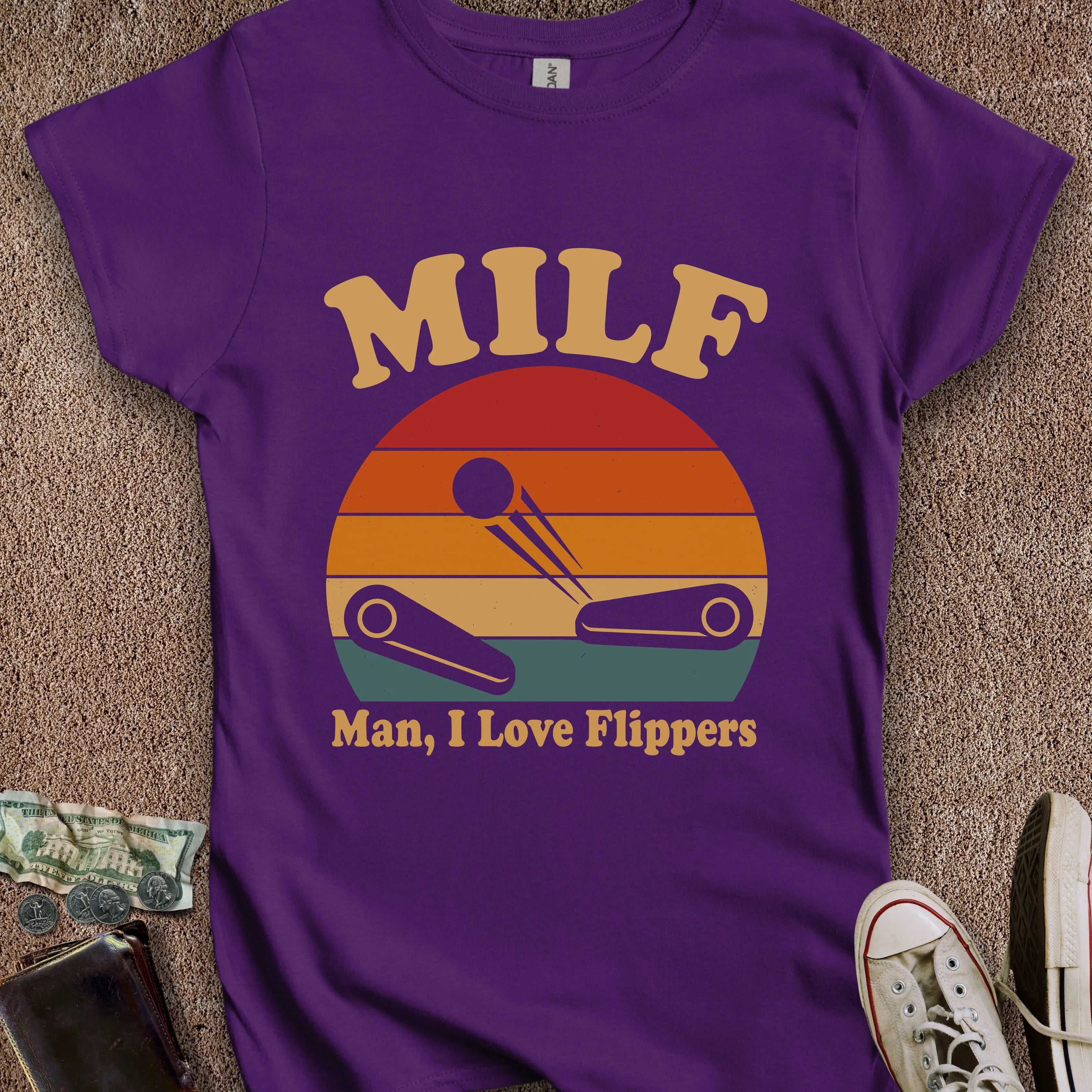 Printify T-Shirt S / Purple MILF Women's T-Shirt