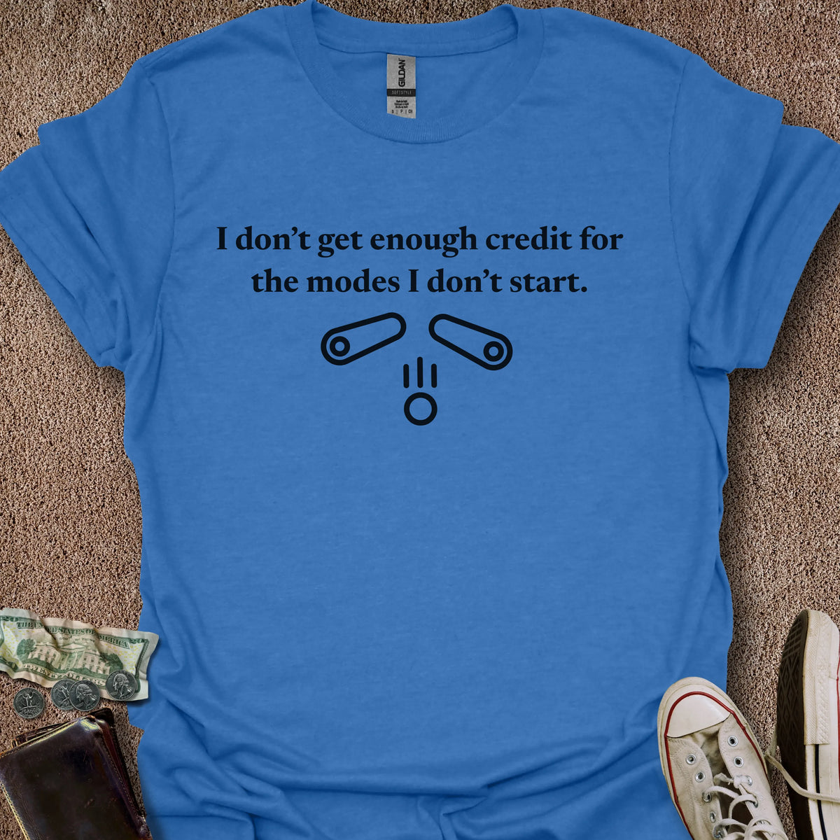 Printify T-Shirt Heather Royal / S Modes I Don't Start T-Shirt