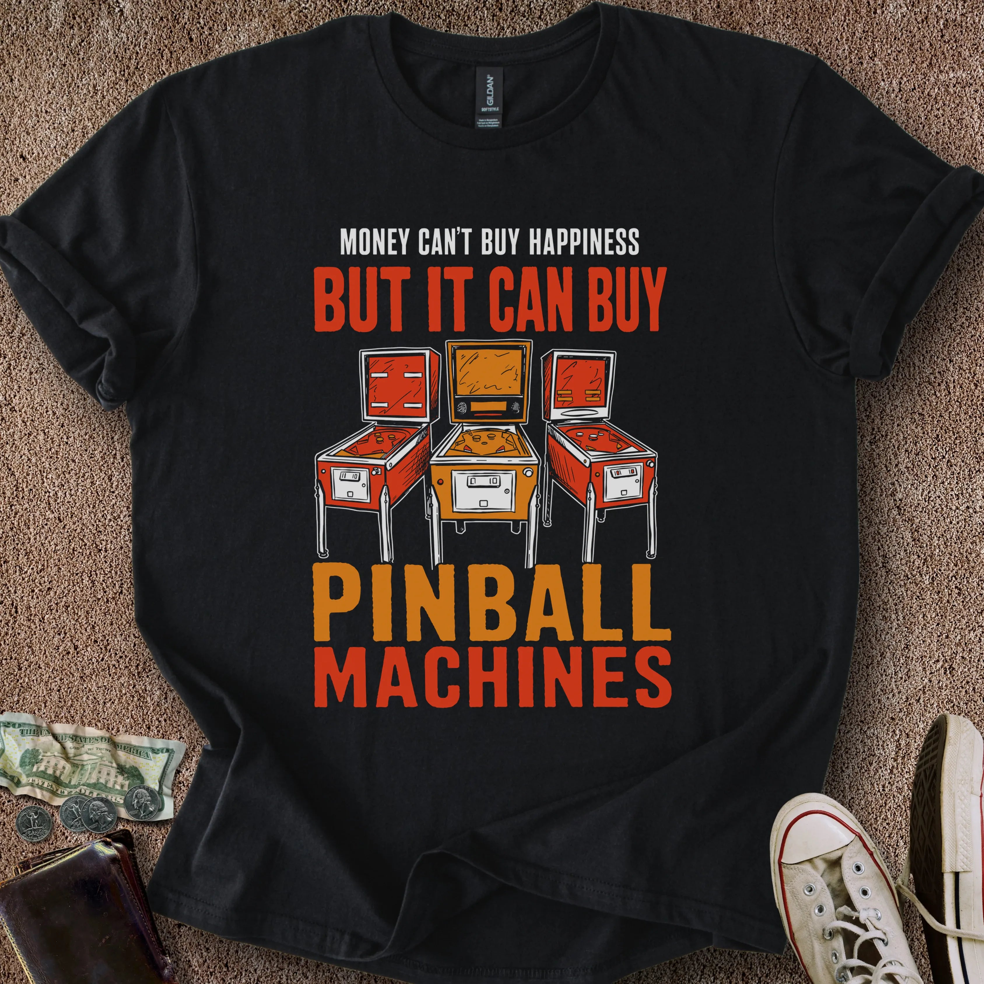 Printify T-Shirt Black / S Money Buys Games T-Shirt