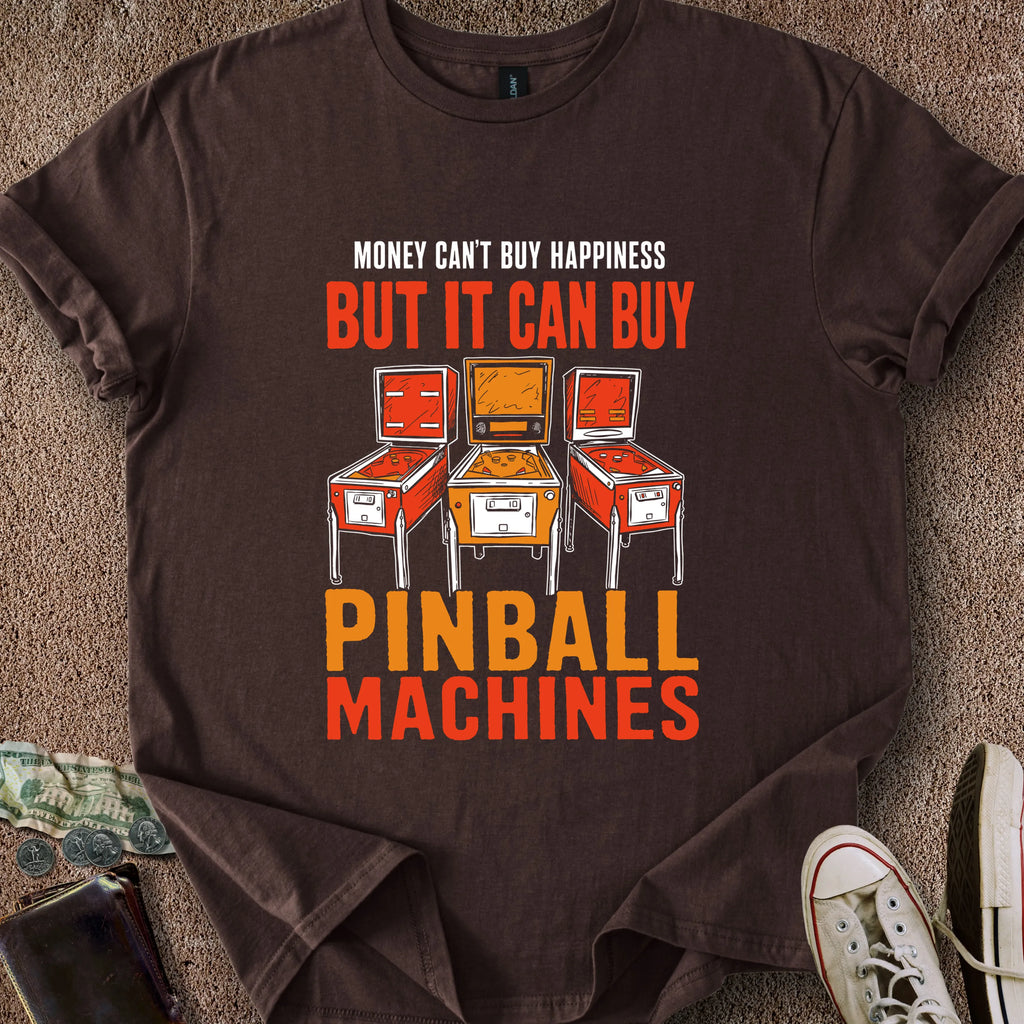 Printify T-Shirt Dark Chocolate / S Money Buys Games T-Shirt