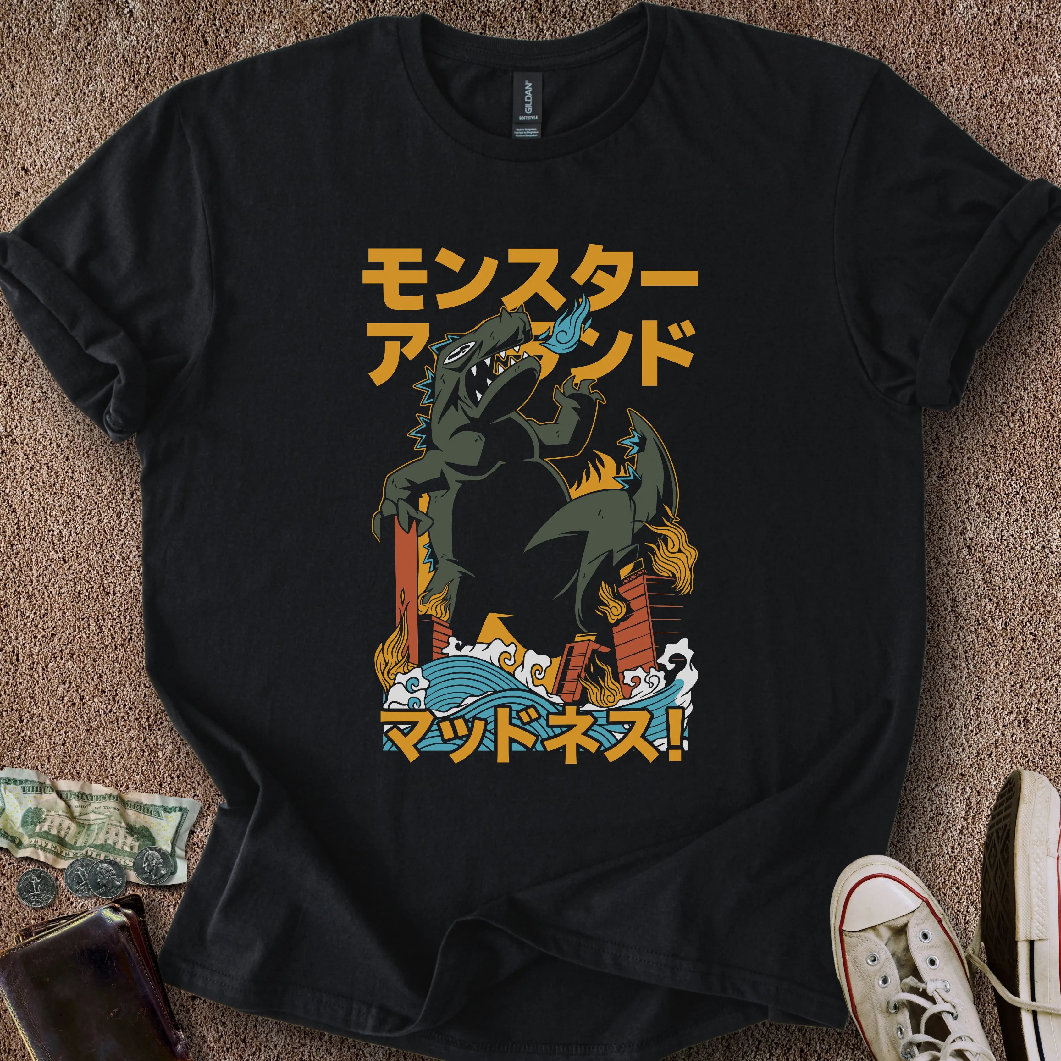 Printify T-Shirt Black / S Monster Island Madness T-Shirt