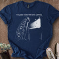 Printify T-Shirt Navy / S Mothman Lights T-Shirt