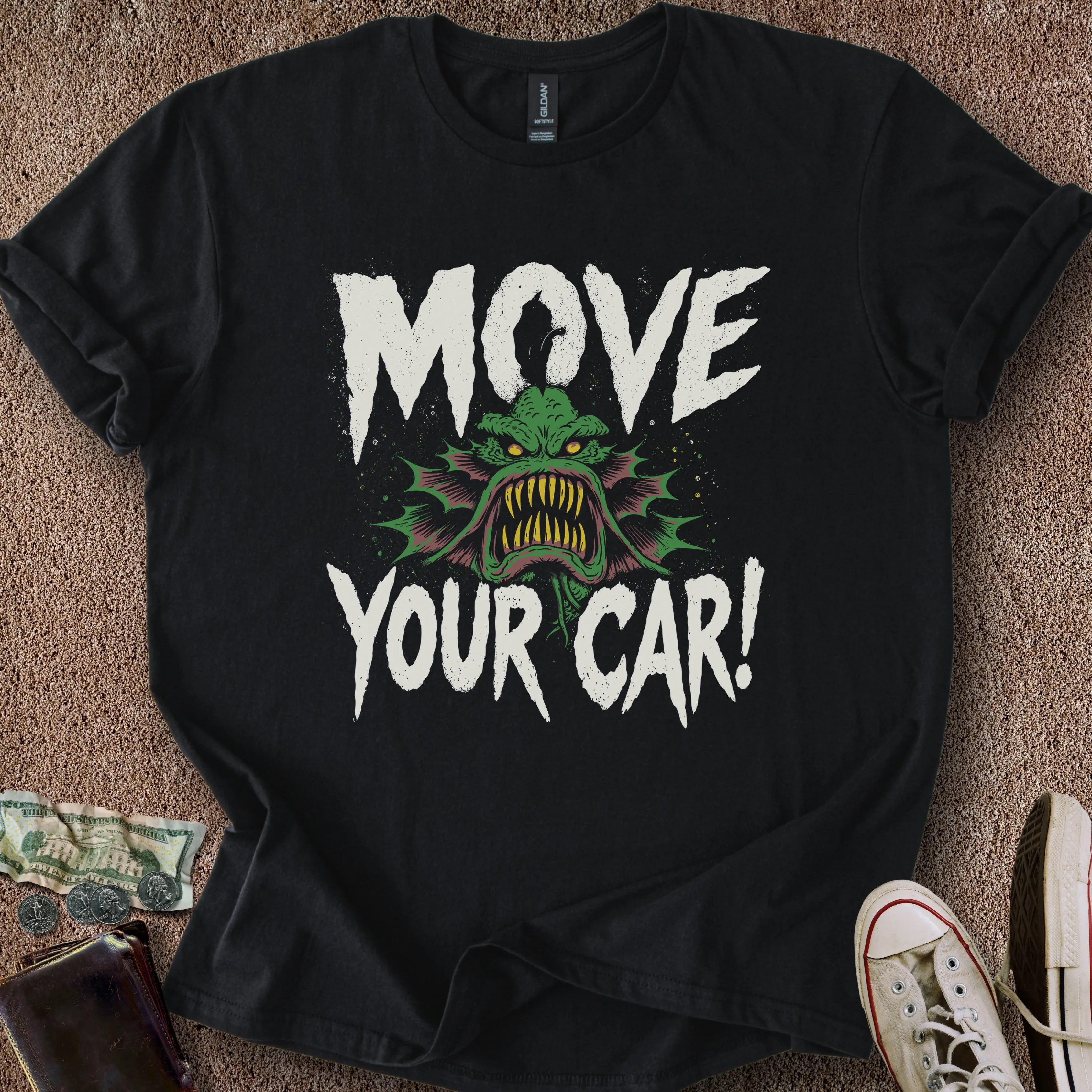 Printify T-Shirt Black / S Move Your Car T-Shirt