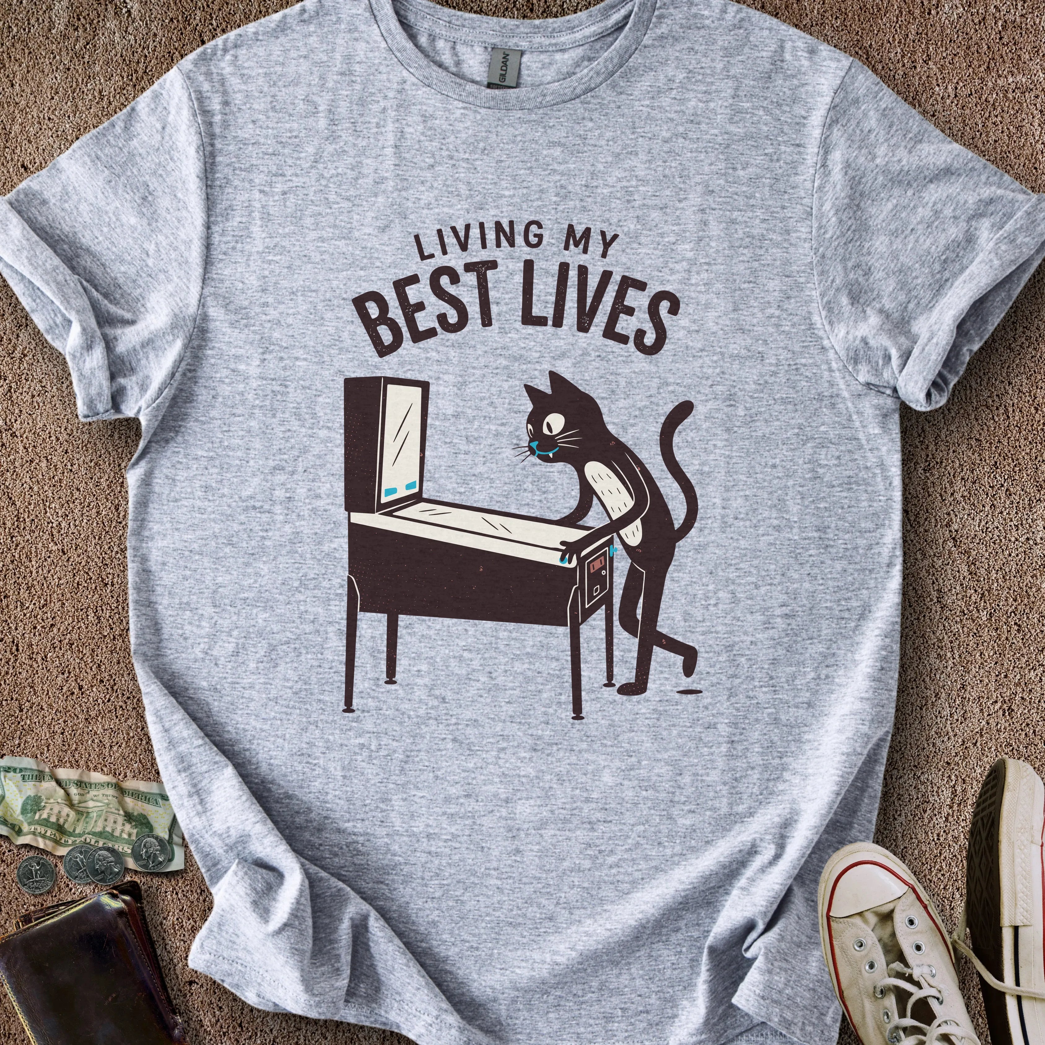 Printify T-Shirt Sport Grey / S My Best Lives T-Shirt