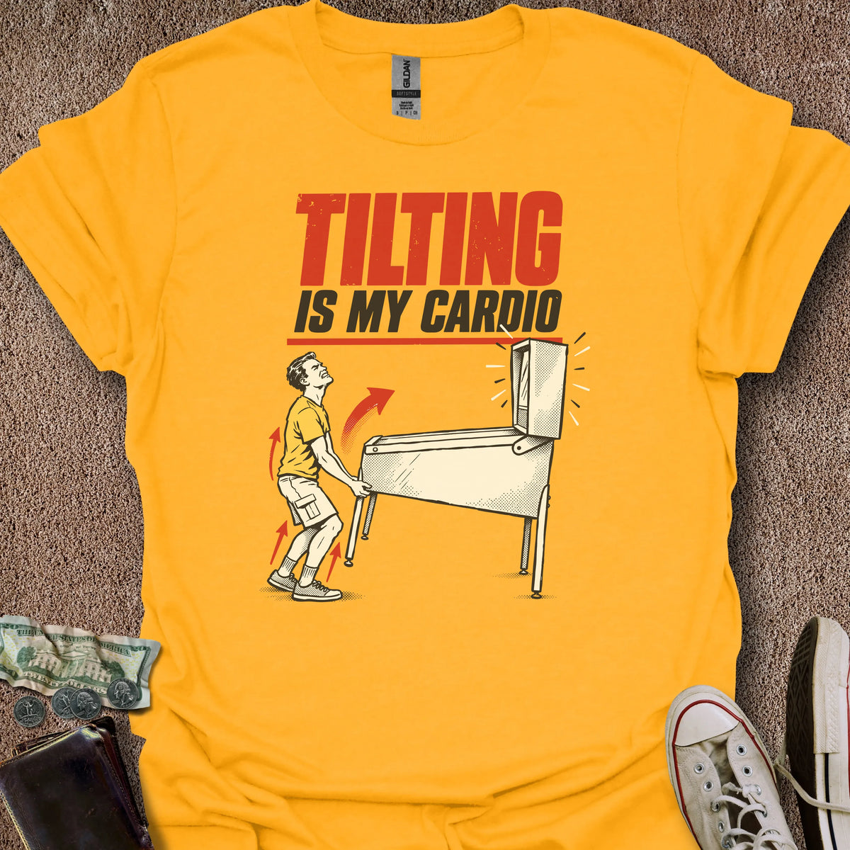 Printify T-Shirt Gold / S My Cardio T-Shirt