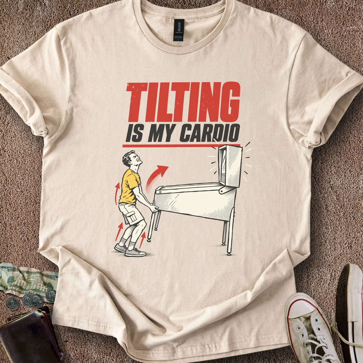 Printify T-Shirt Sand / S My Cardio T-Shirt
