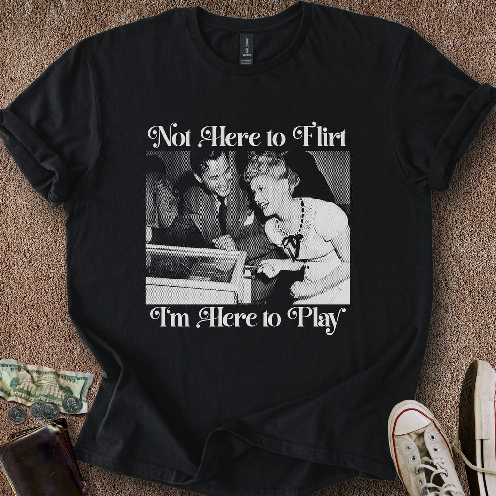 Printify T-Shirt Black / S No Flirting T-Shirt