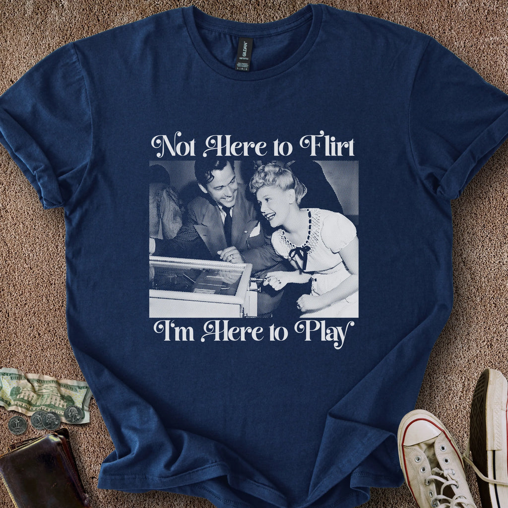 Printify T-Shirt Navy / S No Flirting T-Shirt