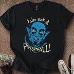 Printify T-Shirt Black / S Nosferatu Sucks at Pinball T-Shirt