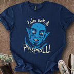 Printify T-Shirt Navy / S Nosferatu Sucks at Pinball T-Shirt