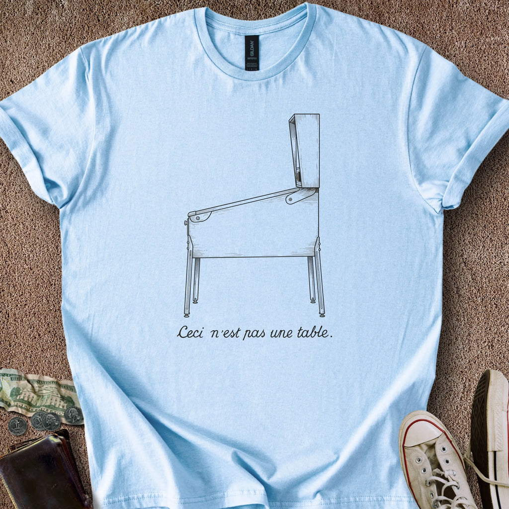 Printify T-Shirt Light Blue / S Not a Table T-Shirt