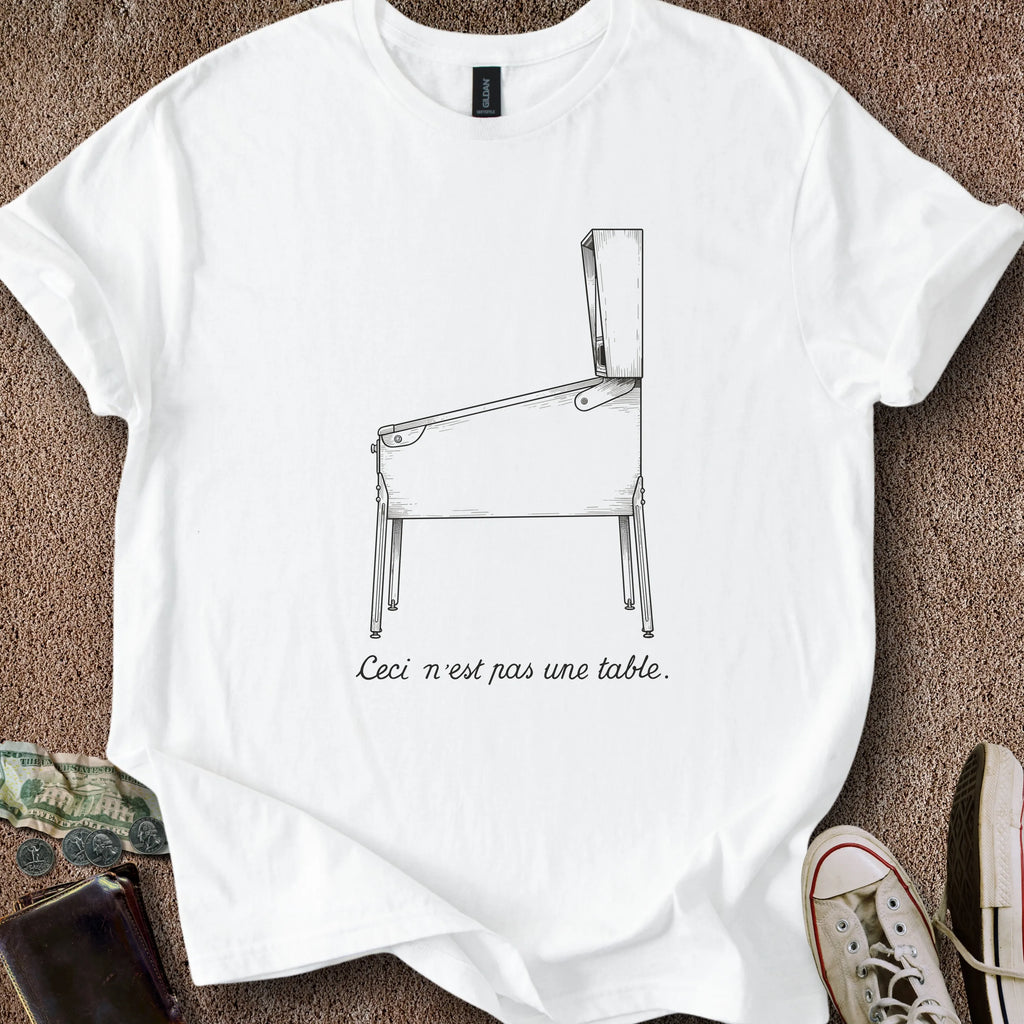 Printify T-Shirt White / S Not a Table T-Shirt