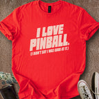 Printify T-Shirt Red / S Not Good Pinball Love T-Shirt