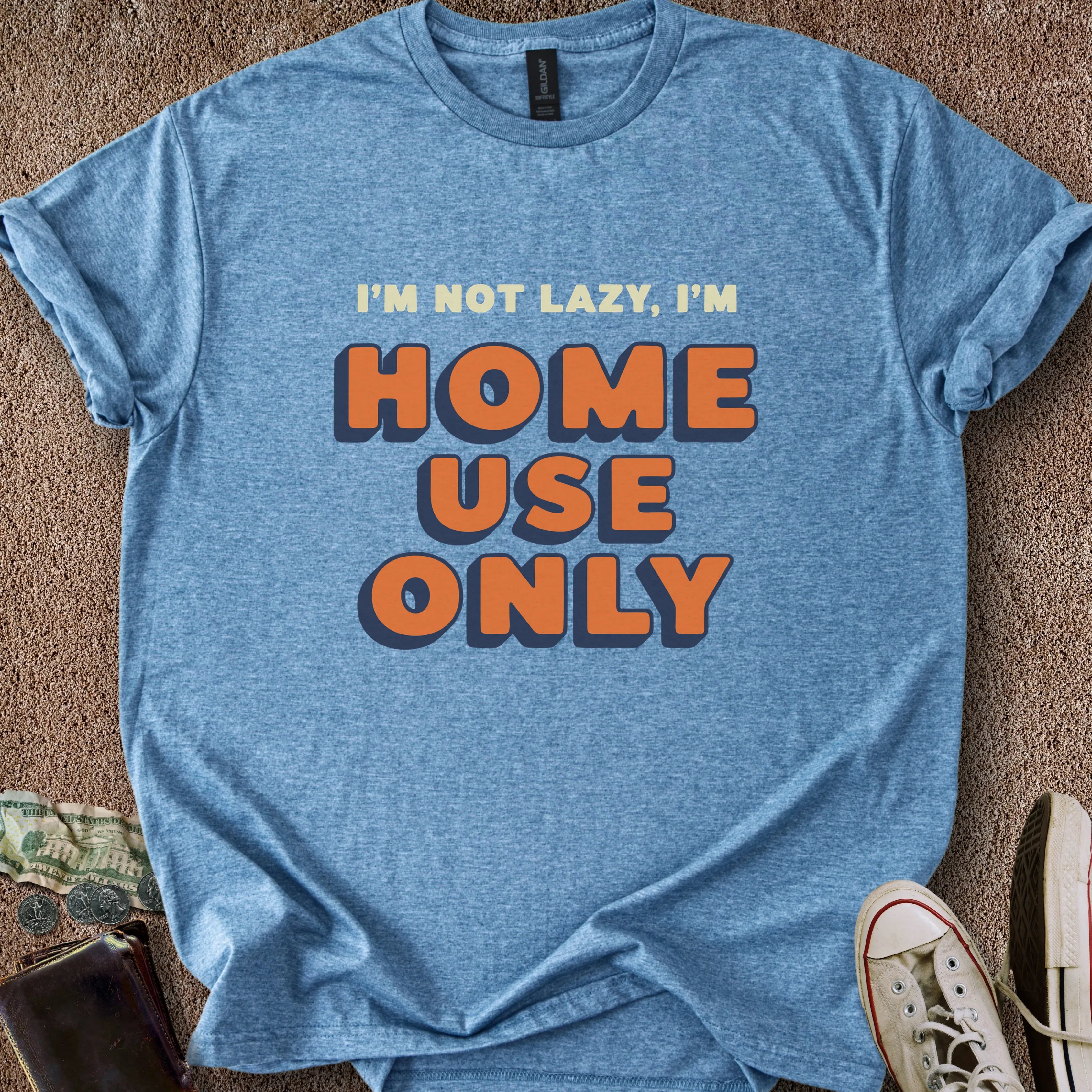 Printify T-Shirt Heather Indigo / S Not Lazy, I'm HUO T-Shirt