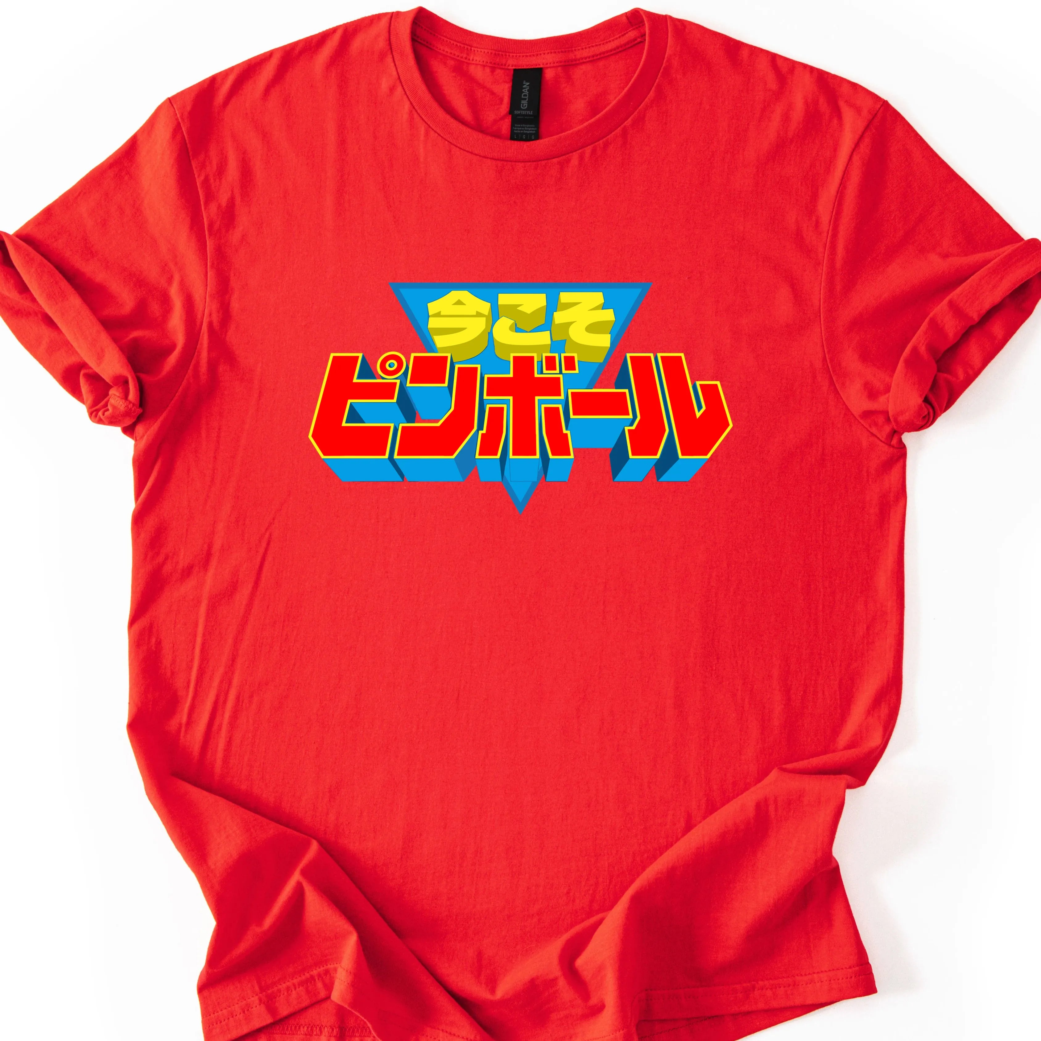 Printify T-Shirt Heather Red / S Now Is Pinball Time T-Shirt