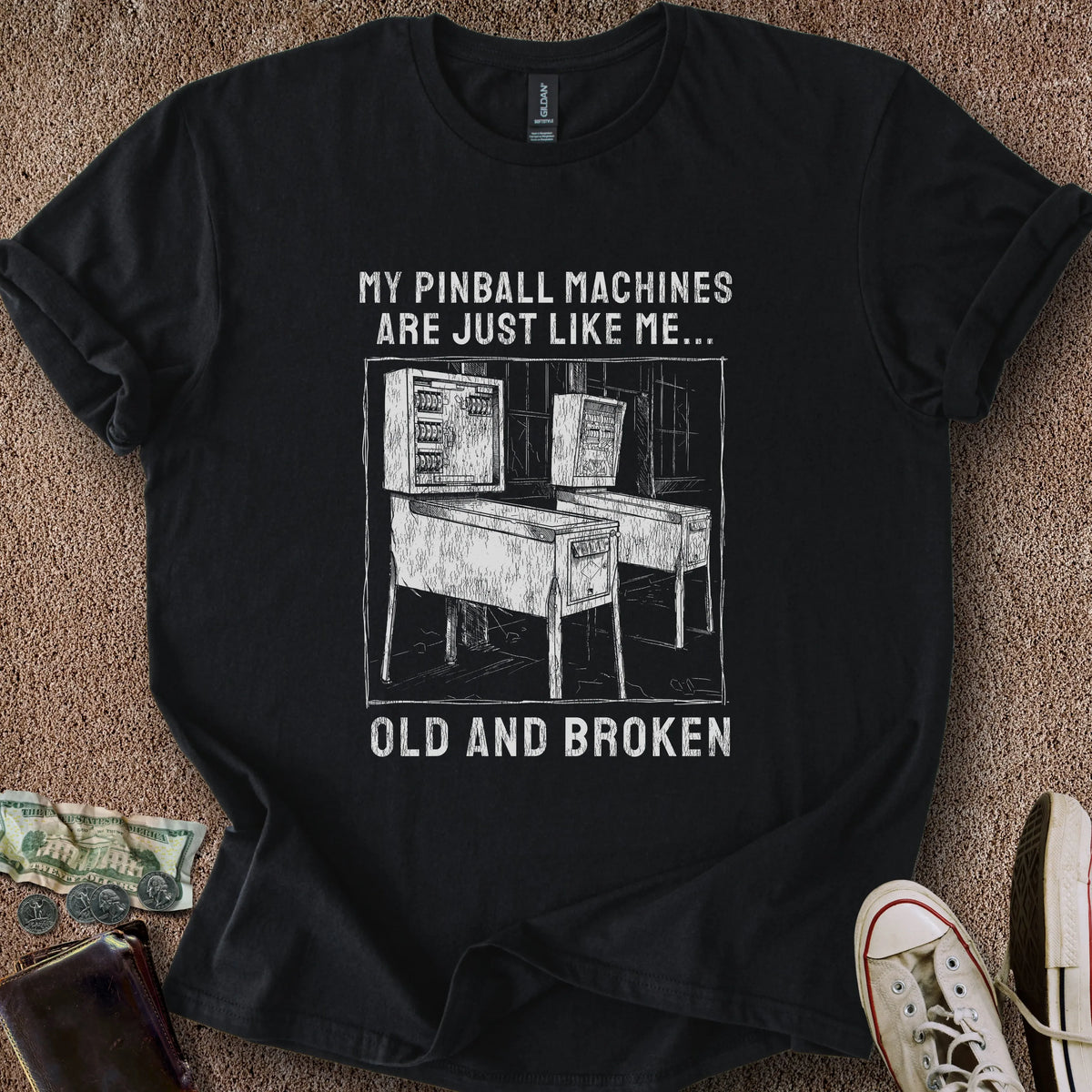 Printify T-Shirt Black / S Old & Broken T-Shirt