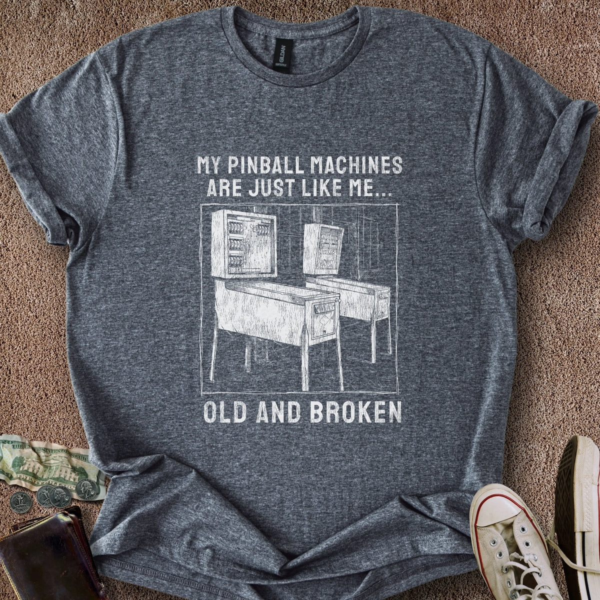 Printify T-Shirt Dark Heather / S Old & Broken T-Shirt