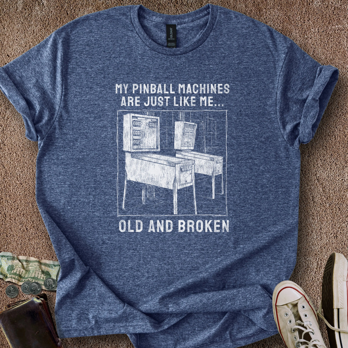 Printify T-Shirt Heather Navy / S Old & Broken T-Shirt