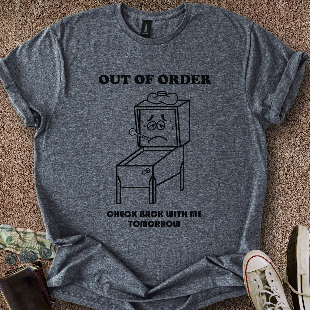 Printify T-Shirt Dark Heather / S Out of Order T-Shirt