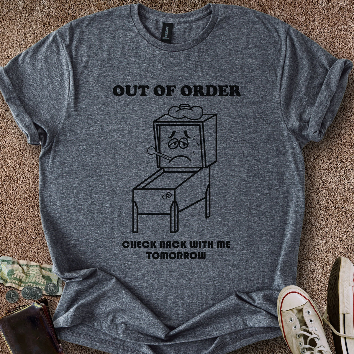 Printify T-Shirt Dark Heather / S Out of Order T-Shirt