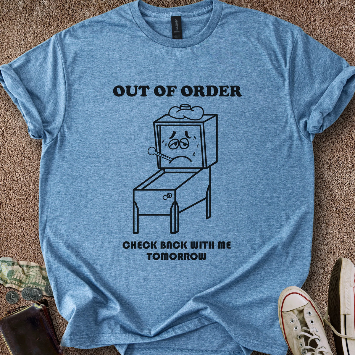 Printify T-Shirt Heather Indigo / S Out of Order T-Shirt
