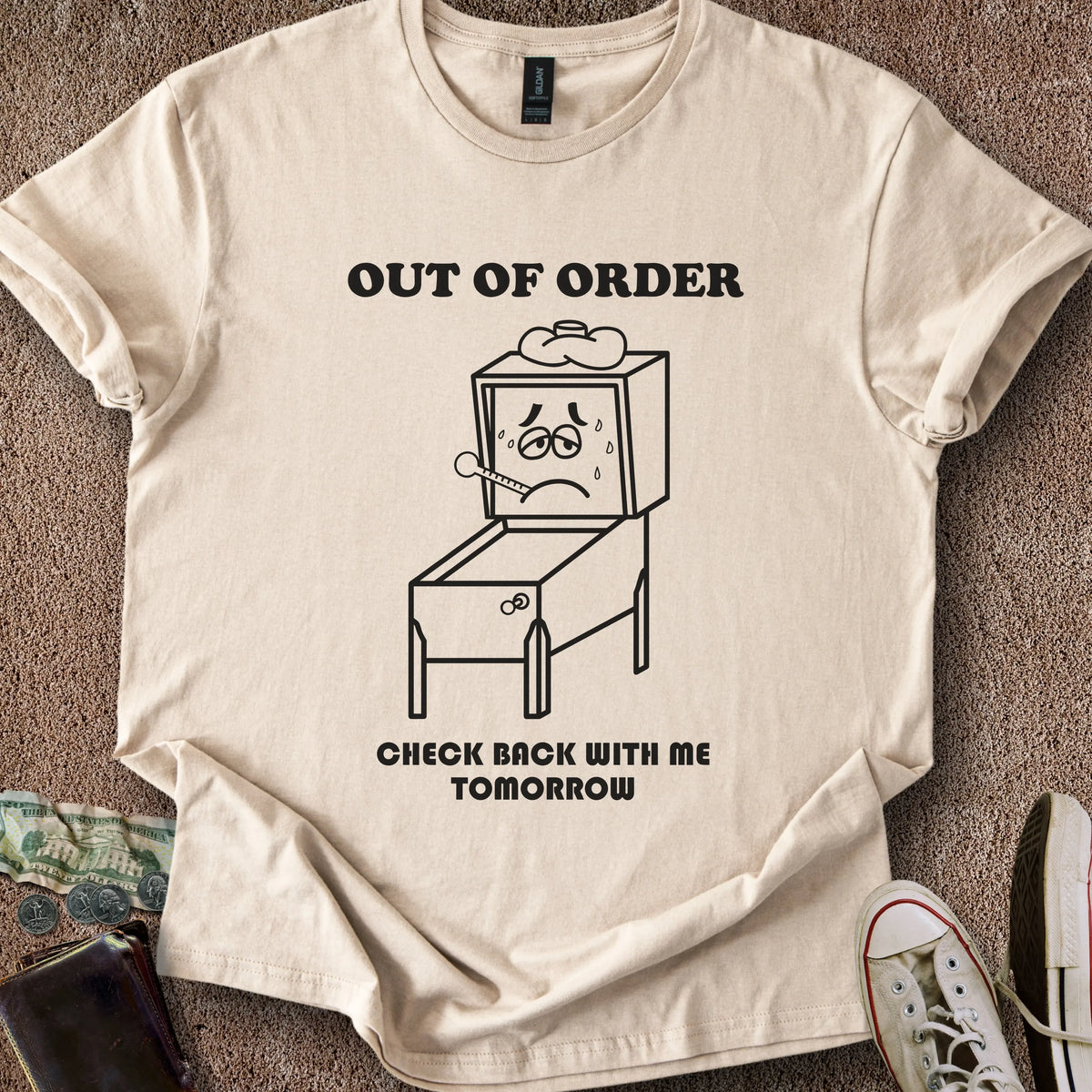 Printify T-Shirt Sand / S Out of Order T-Shirt