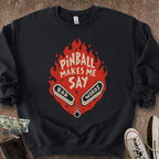 Printify Sweatshirt S / Black Pinball Bad Words Sweatshirt
