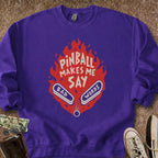 Printify Sweatshirt S / Purple Pinball Bad Words Sweatshirt