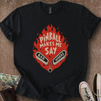 Printify T-Shirt Black / S Pinball Bad Words T-Shirt