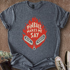 Printify T-Shirt Dark Heather / S Pinball Bad Words T-Shirt