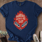 Printify T-Shirt Navy / S Pinball Bad Words T-Shirt