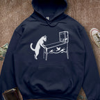 Printify Hoodie Navy / S Pinball Cat Hoodie