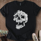 Printify T-Shirt Black / S Pinball Cat Skull T-Shirt
