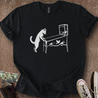 Printify T-Shirt Black / S Pinball Cat T-Shirt