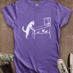 Printify T-Shirt S / Heather Purple Pinball Cat Women's T-Shirt