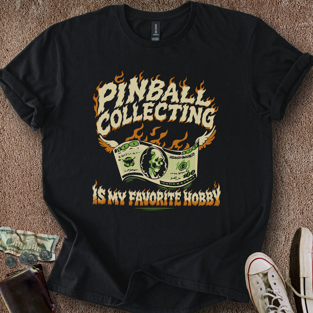 Printify T-Shirt Black / S Pinball Collecting Hobby T-Shirt