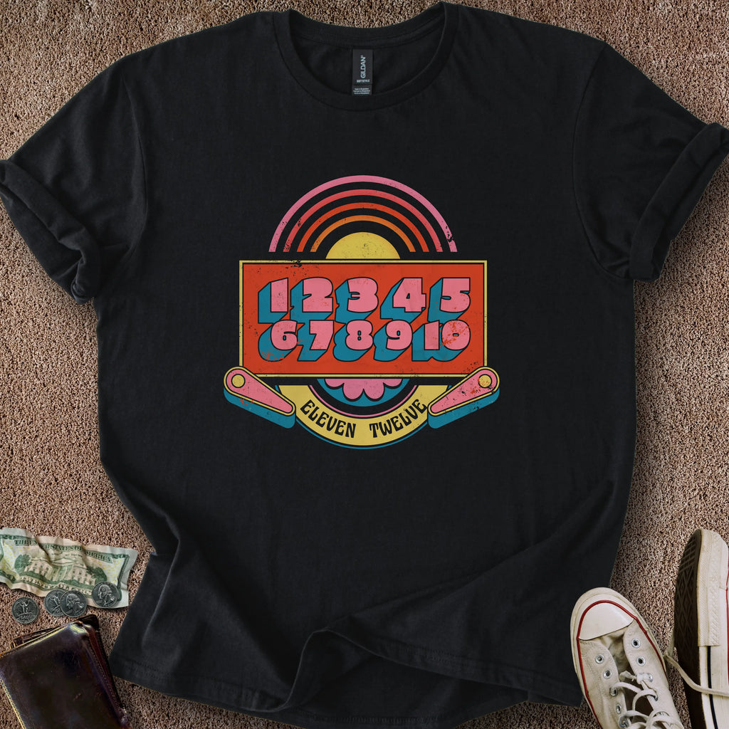 Printify T-Shirt Black / S Pinball Counting T-Shirt