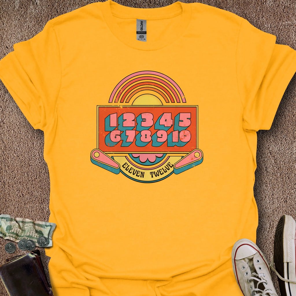 Printify T-Shirt Gold / S Pinball Counting T-Shirt