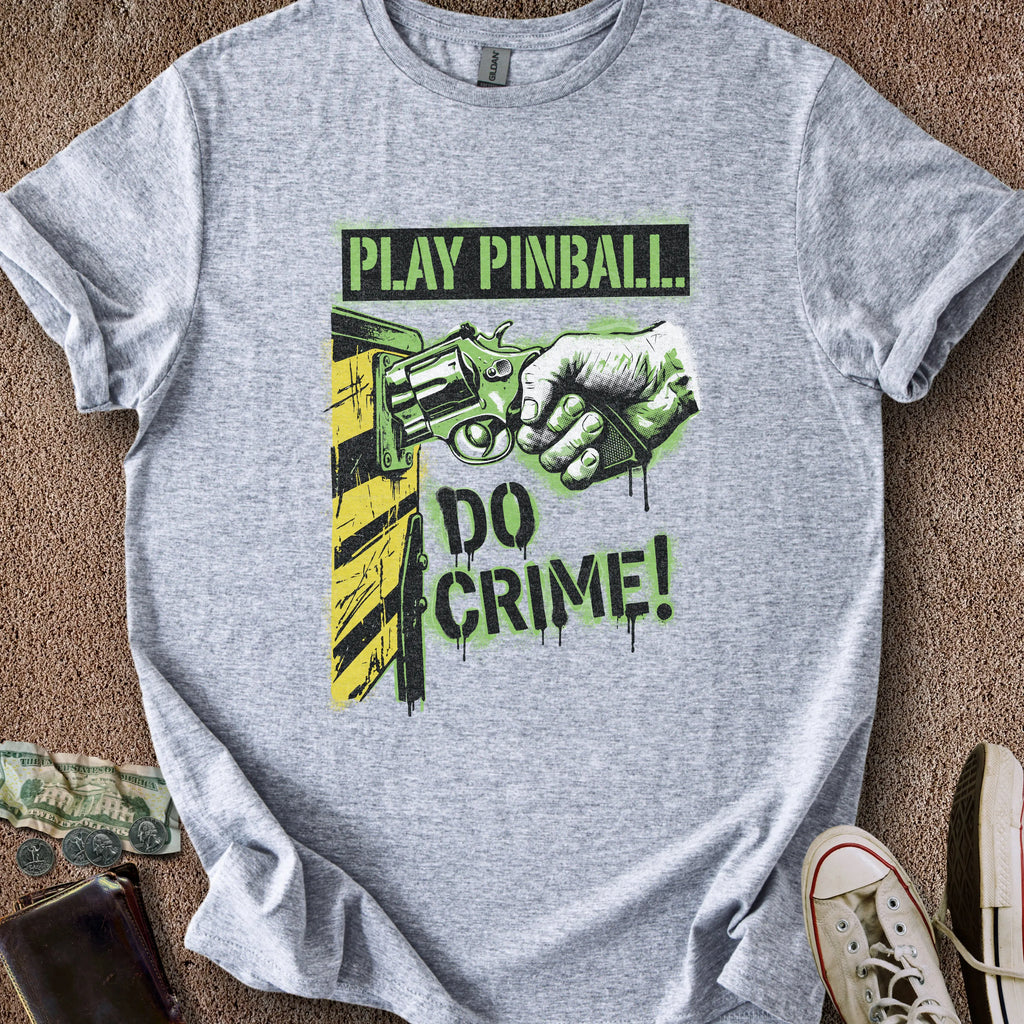 Printify T-Shirt Sport Grey / S Pinball & Crime T-Shirt