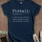 Printify T-Shirt S / Navy Pinball Defined Women's T-Shirt