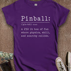 Printify T-Shirt S / Purple Pinball Defined Women's T-Shirt