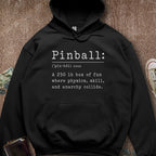 Printify Hoodie Black / S Pinball Definition Hoodie