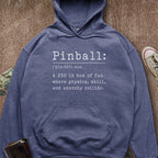 Printify Hoodie Heather Navy / S Pinball Definition Hoodie