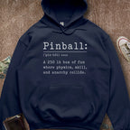 Printify Hoodie Navy / S Pinball Definition Hoodie