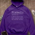 Printify Hoodie Purple / S Pinball Definition Hoodie