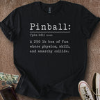 Printify T-Shirt Black / S Pinball Definition T-Shirt