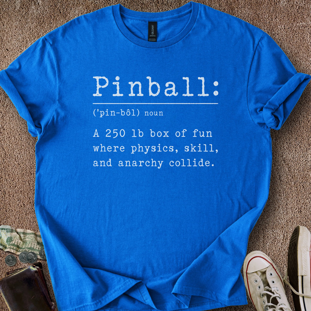 Printify T-Shirt Royal / S Pinball Definition T-Shirt
