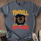 Printify T-Shirt Dark Heather / S Pinball Demons T-Shirt