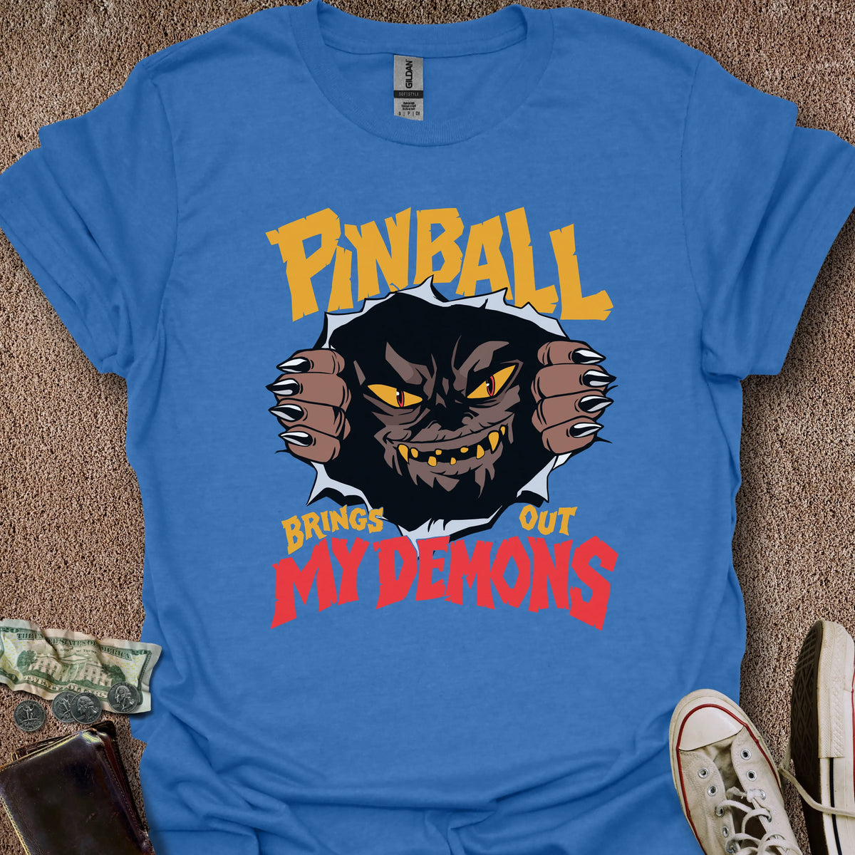 Printify T-Shirt Royal / S Pinball Demons T-Shirt